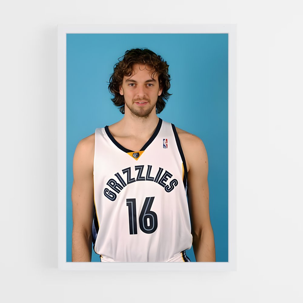 Poster Pau en Action – affiche Basketball (vue 3)